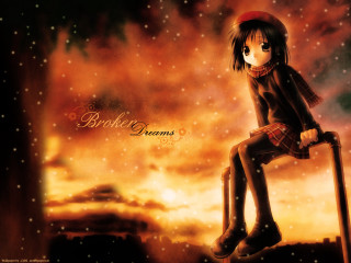 Girl starry sky autumn fire - a sky free wallpaper