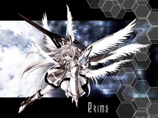 White hair anime girl wings - white hair free wallpaper for desktop