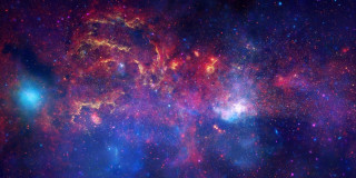 Colorful space stars dust purple - star and dusts free wallpaper