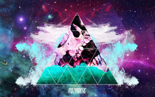 Triangle horse space stars clouds - a horse free wallpaper for desktop