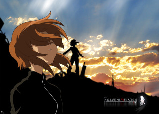 Hill sky clouds anime military - a hill free wallpaper