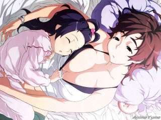 Two women bed bedroom pajamas - a bedroom free wallpaper