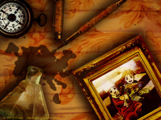 Clown clock shadow stilllife blonde - a still life free wallpaper