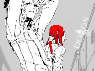 Red haired man woman building - a red headband free wallpaper