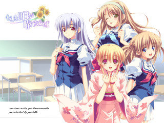 Classroom girls remodernism kimono blonde - a classroom free wallpaper