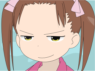 Cartoon girl ponytail sad pink - a pink shirt free wallpaper for desktop