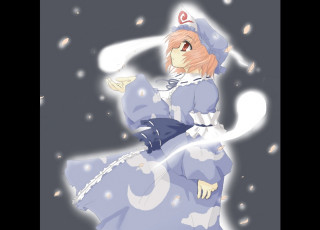 Alice blue dress hat snow - a blue dress and hat free wallpaper
