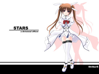 Girl white dress bow stars - long hair and a bow free wallpaper for desktop
