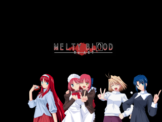 Anime girls mellohood red blood - edi rama free wallpaper