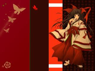 Red dress butterfly background anime - a butterfly free wallpaper for desktop