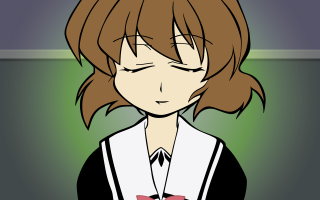 Cartoon woman green background bow - a bow tie free wallpaper