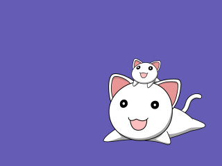 Cat mouse purple background pop - cute free wallpaper for desktop
