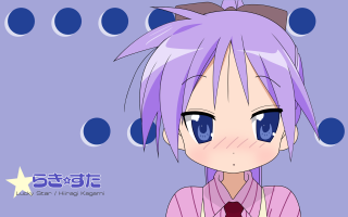 Anime purplehair blueeyes polkadotshirt bubble - polka dot free wallpaper