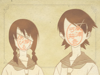 Two girls yandere school uniform - a mask free wallpaper