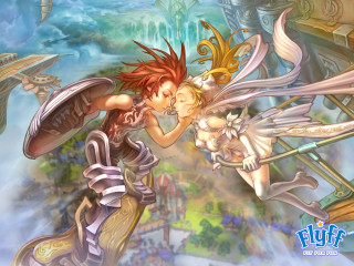 Anime couple kissing castle fantasy - final fantasy free wallpaper