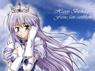 Girl crown dress fantasy anime - a tiara free wallpaper