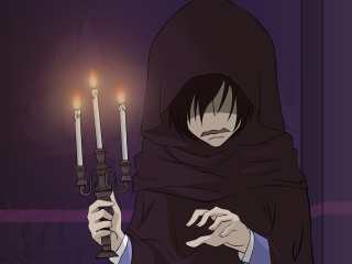 Woman black shawl candle hooded - bloodborne free wallpaper