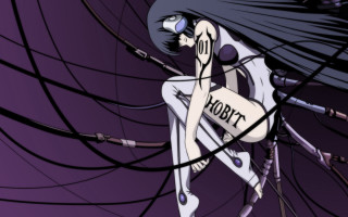 Cartoon hobit android cyberpunk robot - wire free wallpaper for desktop
