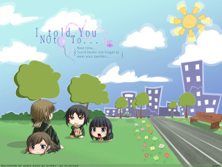 Group people park trees building - david gilmour blythe free wallpaper