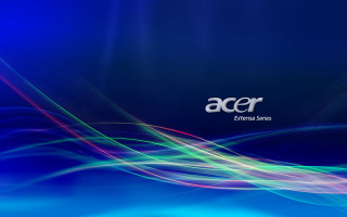 Blue white green wave acer - eden box free wallpaper