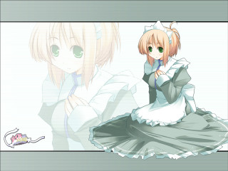 Girl cat portrait remodernism yayoi - her shoulder and a cat free wallpaper