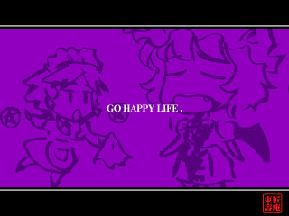 Purple girl trumpet happy sign - lineart free wallpaper for desktop