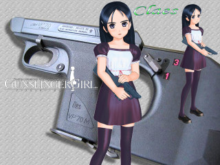 Woman dress gun case ayamako - 3 d model free wallpaper