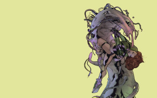 Woman costume knife creature back - yukito kishiro free wallpaper