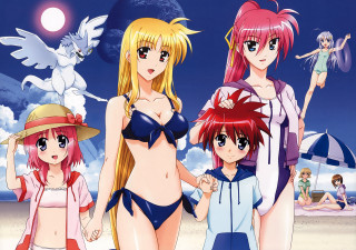 Beach women bikinis sunset sky - bikinis free wallpaper for desktop