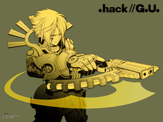 Man cybernetic armor weapon yellow - a drawing of a man holding free wallpaper