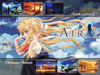 Anime planet sky clouds longhair - a long dress free wallpaper