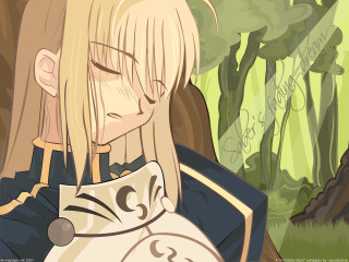 Anime girl blonde hair cat 3 - a anime girl free wallpaper for desktop