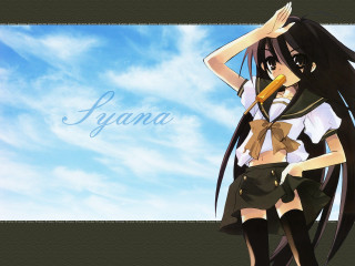 Kyna girl anime longhair bowtie - aya goda free wallpaper for desktop