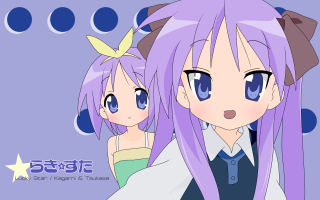 Purple haired sisters star bow - a blue dress free wallpaper