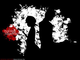 Silhouette fight together gothic neo - free anime wallpaper for desktop