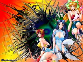 Cartoon girls anime furry animals - manga and anime 1 9 9 9 free wallpaper