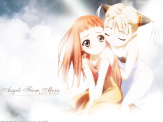 Anime couple cloud sky neo - a caption free wallpaper