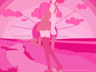 Woman beach pink sky giantess - a pink sky in the foreground free wallpaper