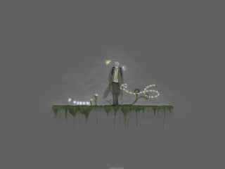 Man lightbulb snake fireflies neo - top of a grass free wallpaper for desktop