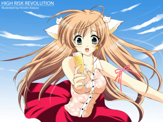 Girl longhair wine glass sky - a glass of wine free wallpaper