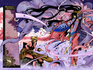 Woman sword demon shoulder manga - her hand and a demon free wallpaper