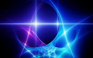 Blue purple star sacred geometry - a star in the middle of the image free wallpaper