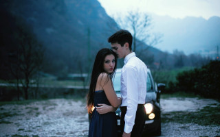 Romantic rainy mountain scene cinematic - andrea orcagna free wallpaper