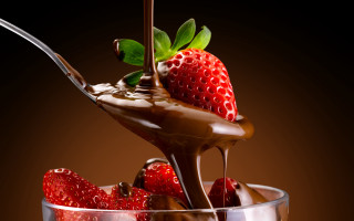 Chocolate strawberries rococo decadent food - decadent free wallpaper