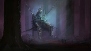 Giant creature forest chains man - a giant creature free wallpaper