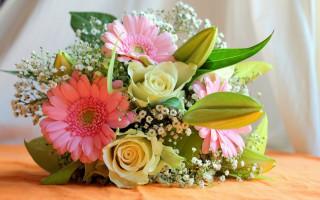 Bouquet flowers stilllife romanticism daisy - a bouquet of flowers free wallpaper