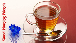 Cup tea spoon blue flower - the plate free wallpaper