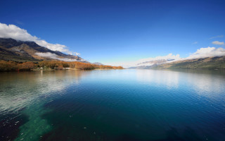 Lake mountains clouds sky water - anthony s waters free wallpaper