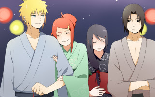 Night sky family kimono children - a night sky free wallpaper