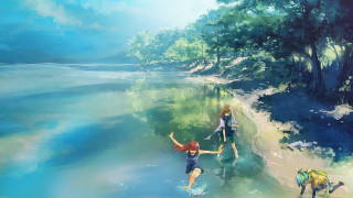 River forest dogs magic realism - a leash free wallpaper for desktop